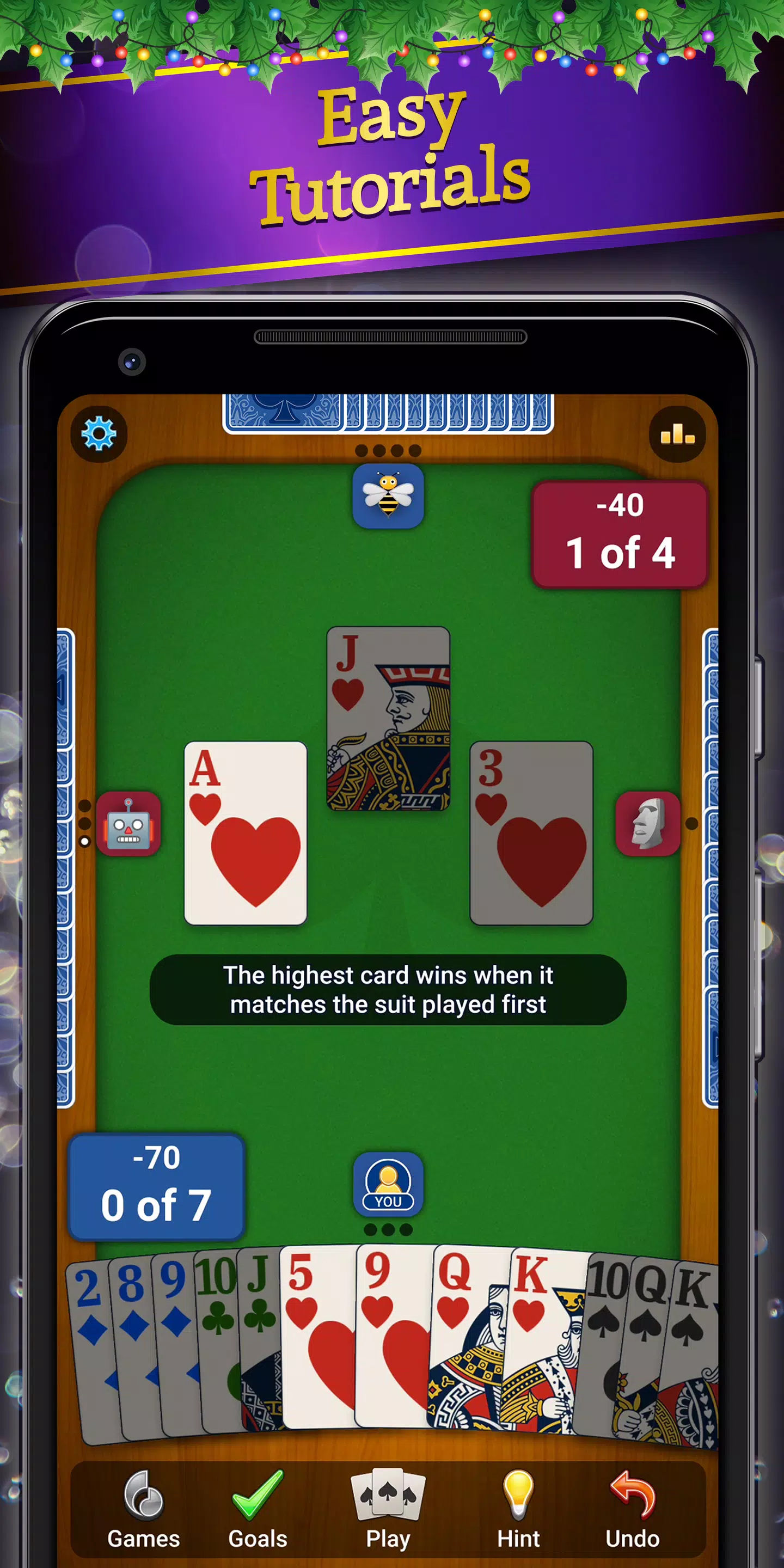 Spades card game online screenshot