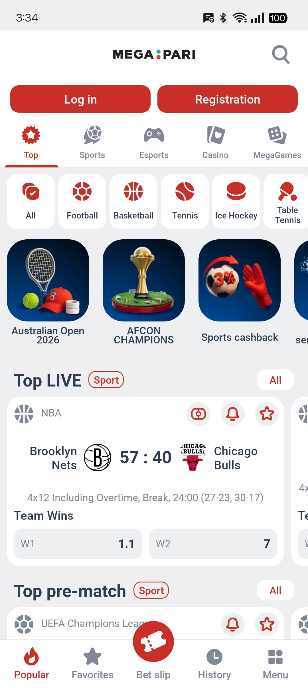 Megapari screenshot