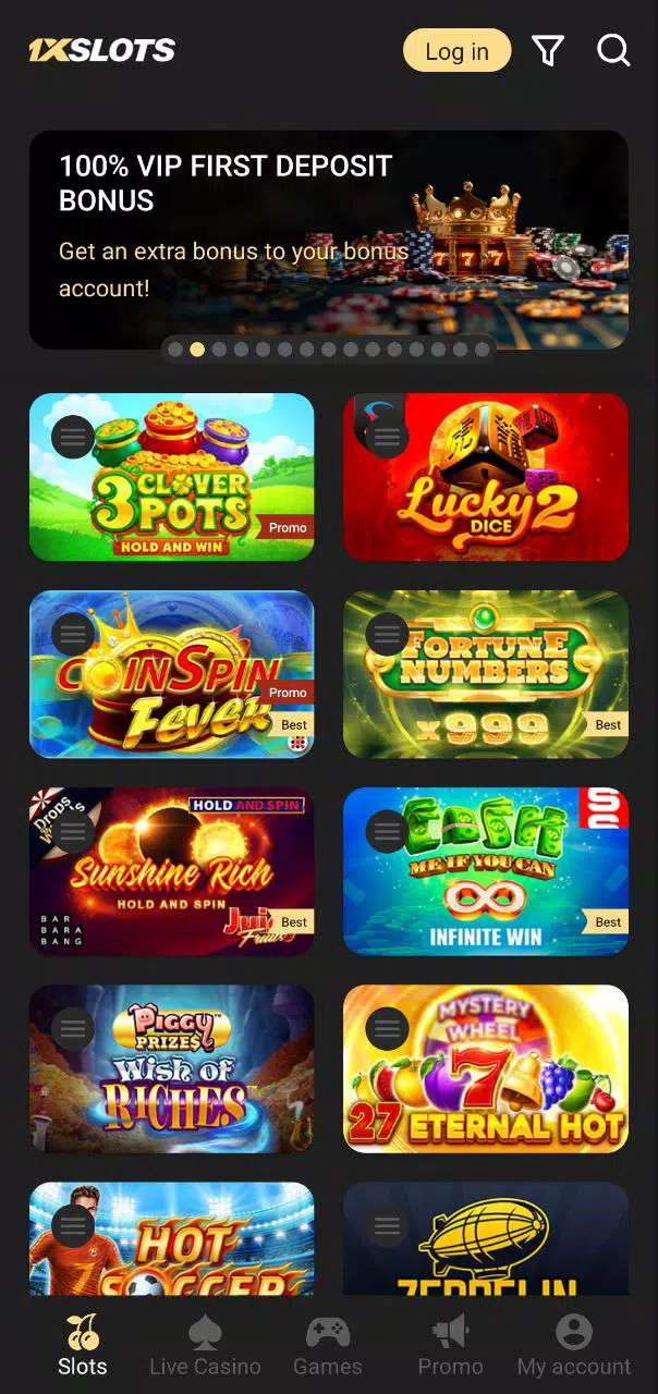 1xSlots screenshot