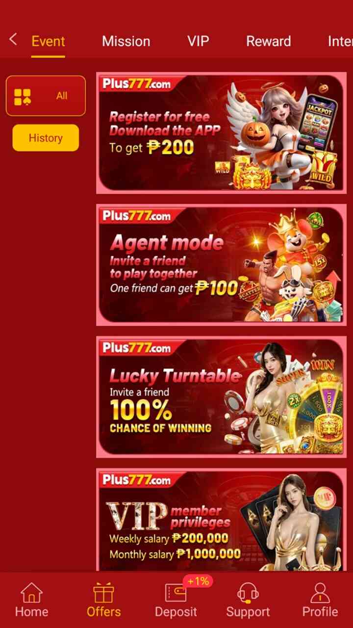Plus777 screenshot