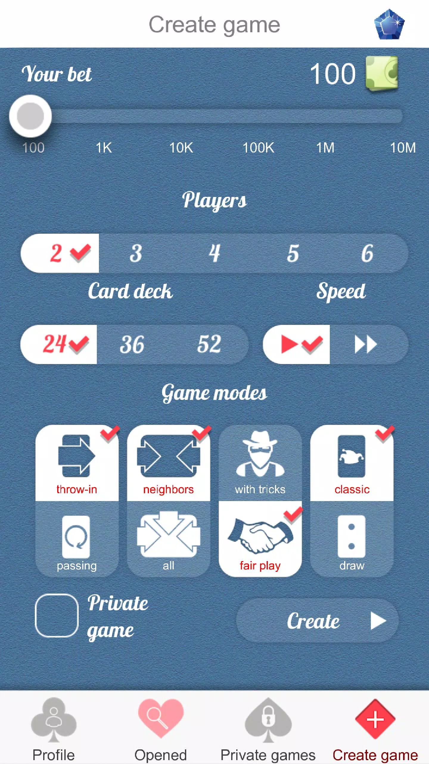Durak online screenshot