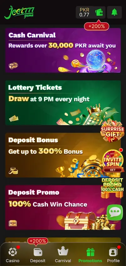 Jeet 777 screenshot