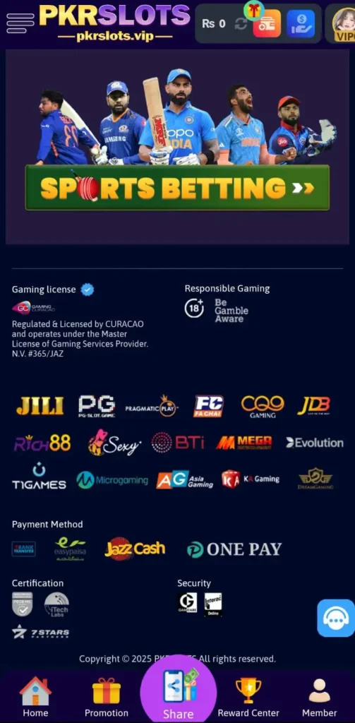 PKR Slots screenshot