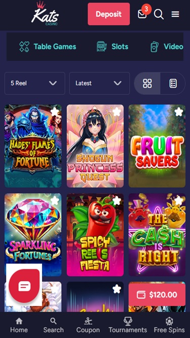 Kats Casino screenshot
