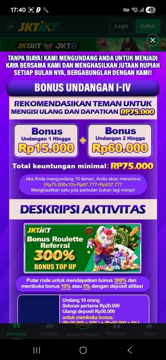 JKT777 screenshot