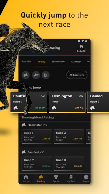 Betfair screenshot