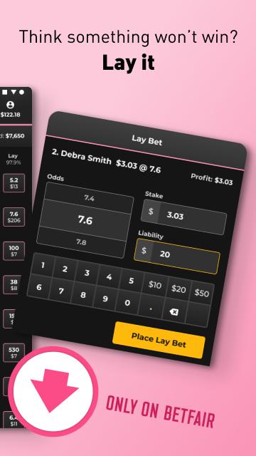 Betfair screenshot