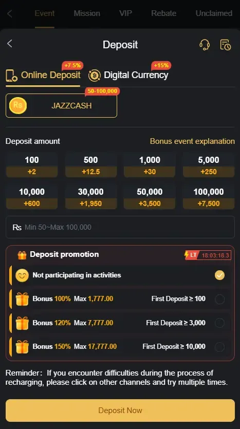 Golds Bet screenshot