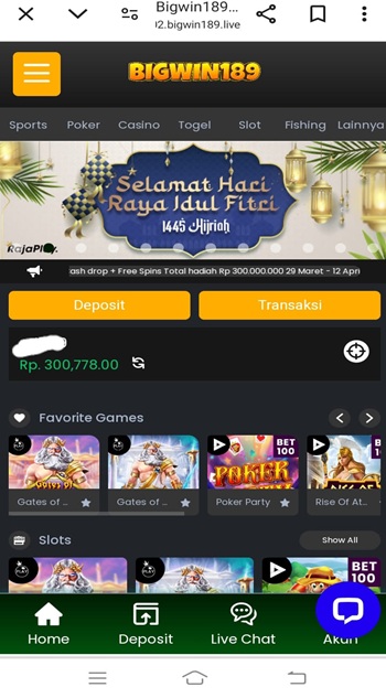 Bigwin189 screenshot