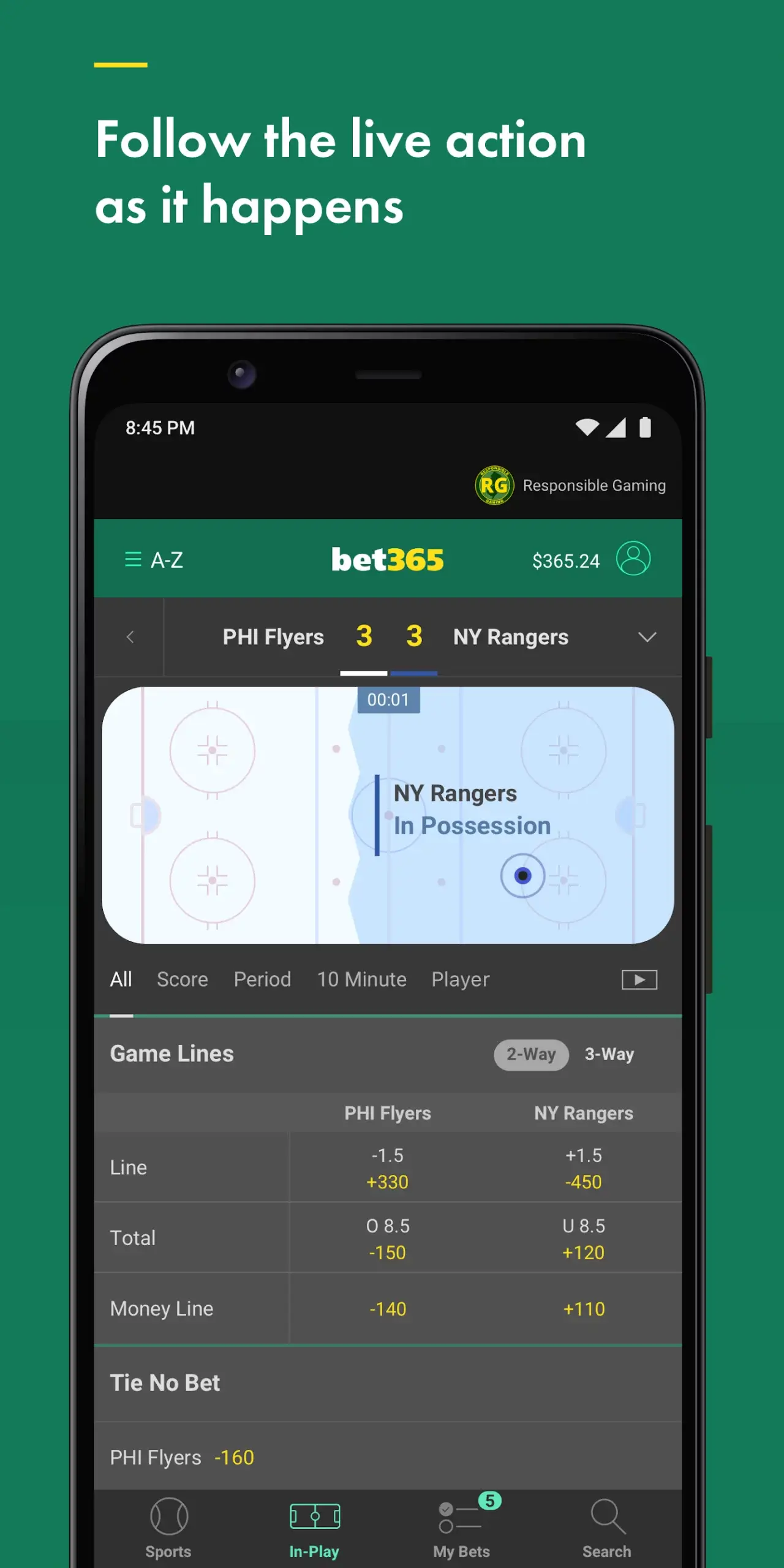 Bet365 screenshot