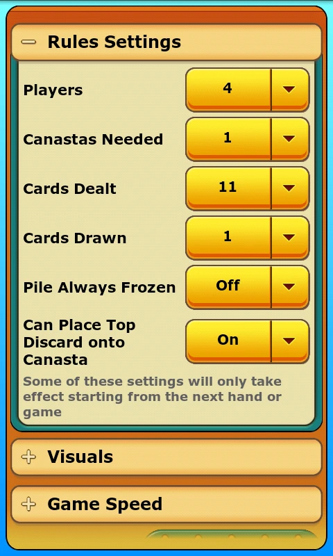 Canasta Free online screenshot