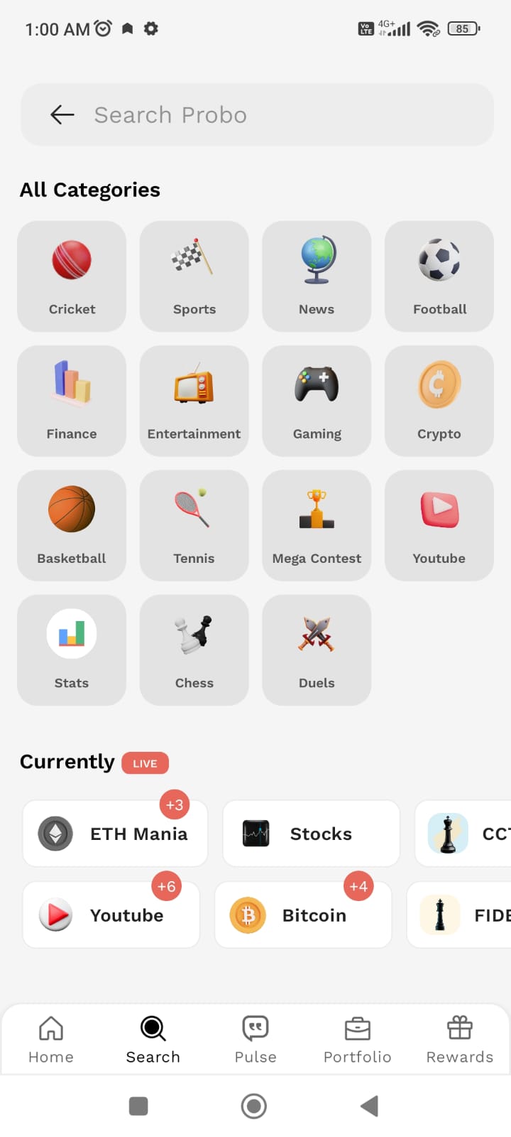 Probo screenshot