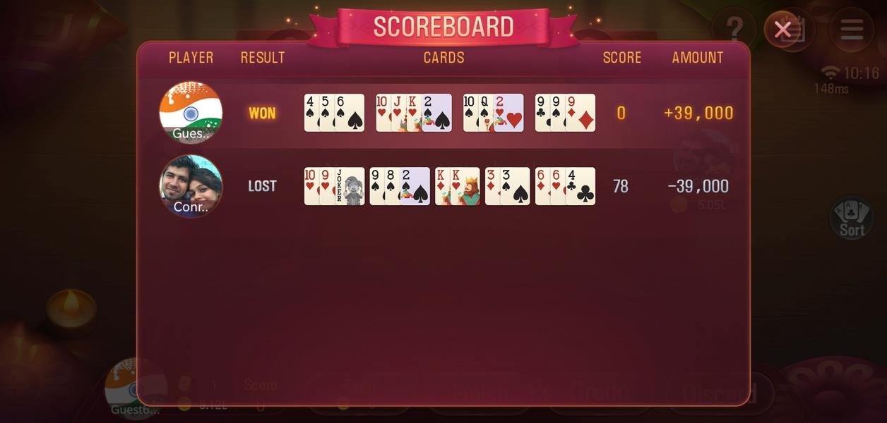 Rummy Plus - Online Indian Rummy apk screenshot