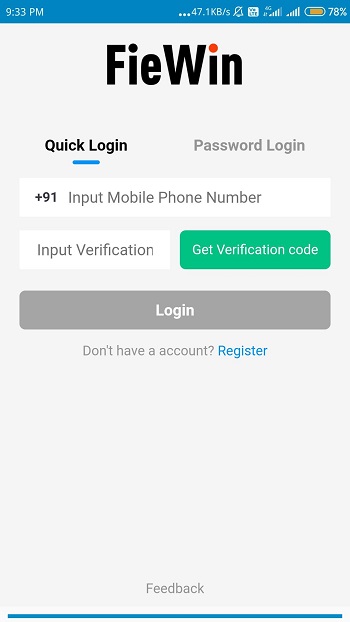 Fiewin 1.0.0.1 screenshot