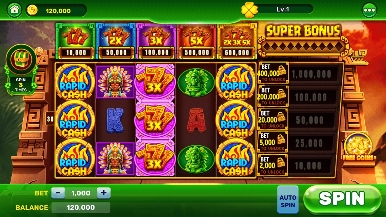 Golden Clover Slots screenshot