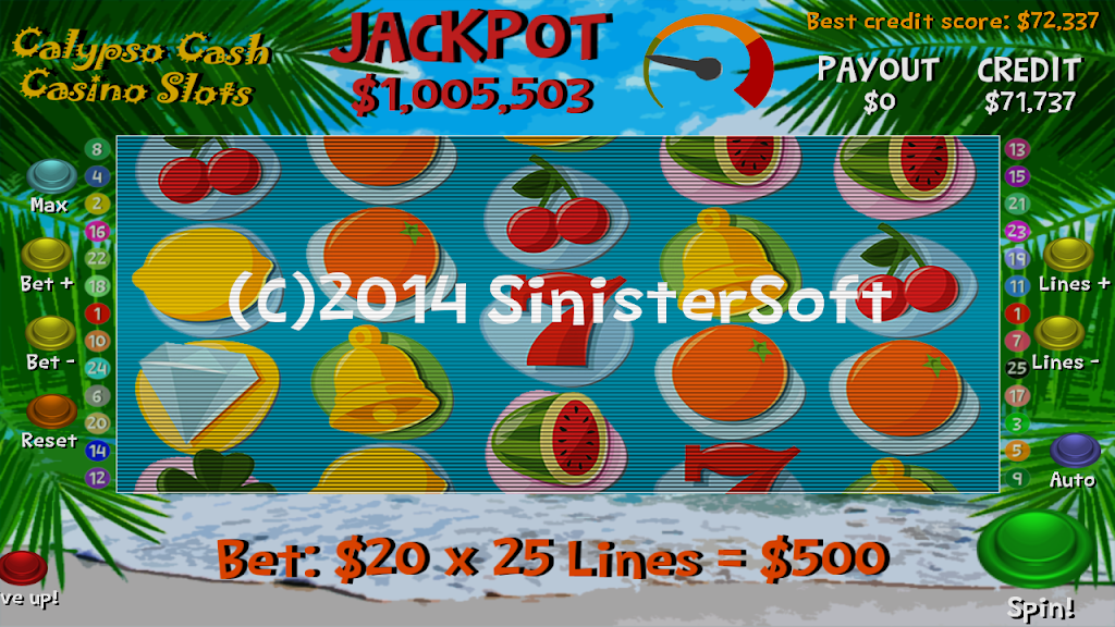 Calypso Cash Casino Slots Online apk screenshot