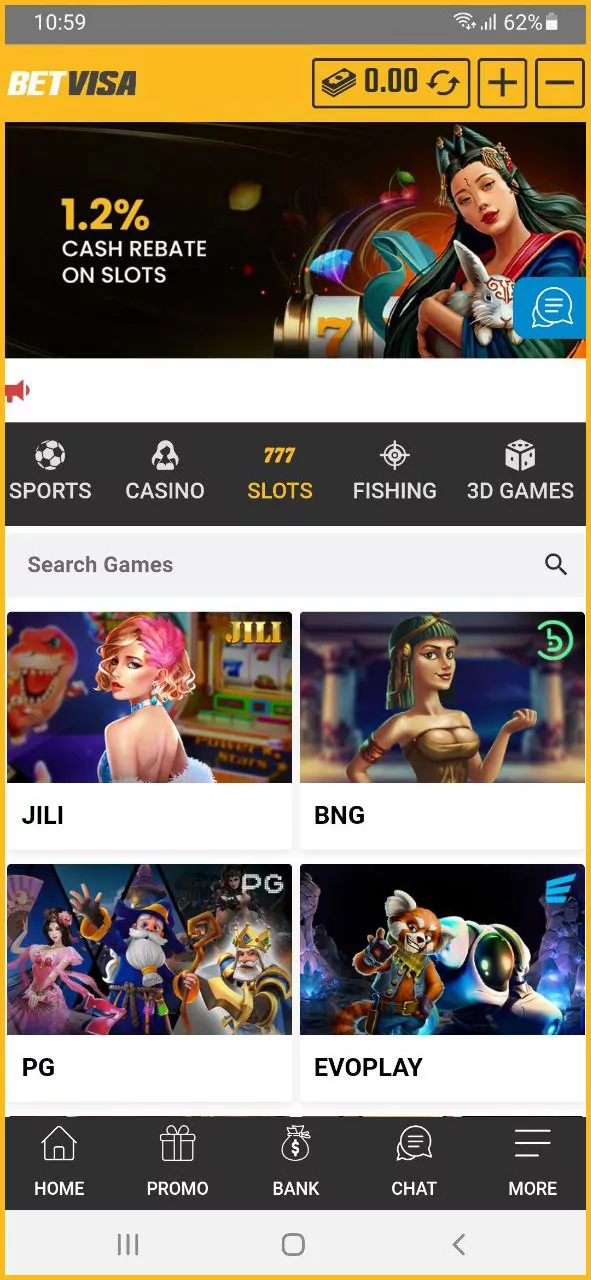 BetVisa screenshot