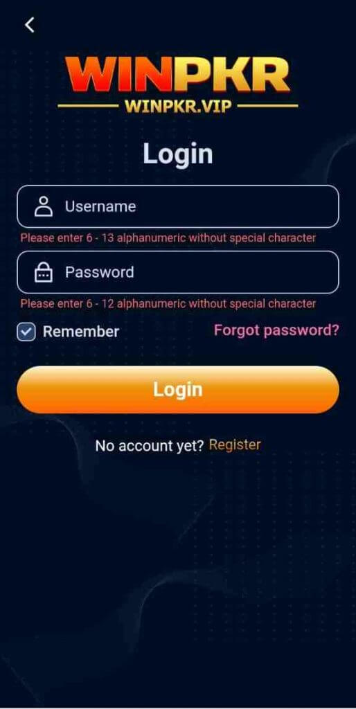 WINPKR APK screenshot