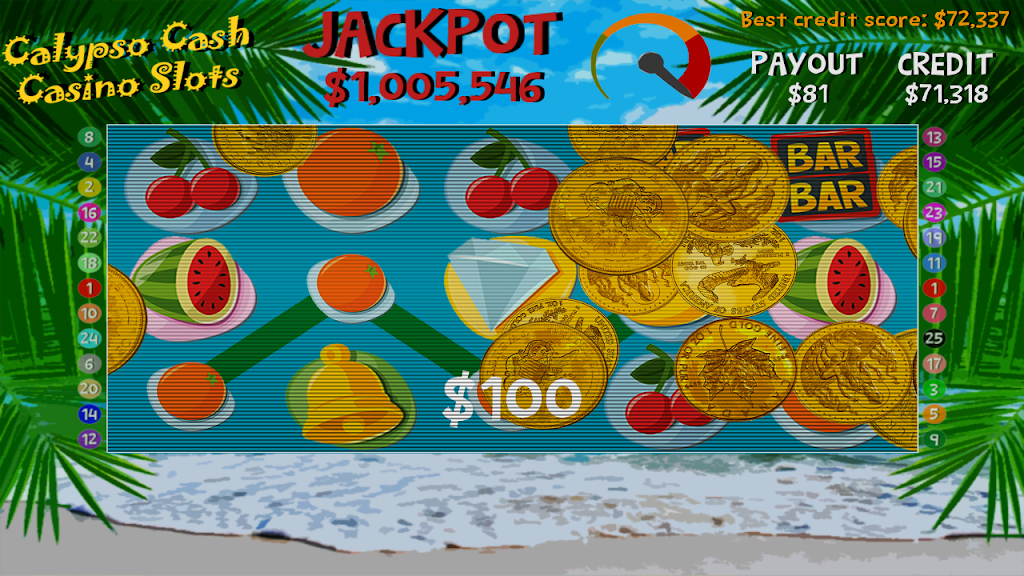 Calypso Cash Casino Slots 1.38 screenshot