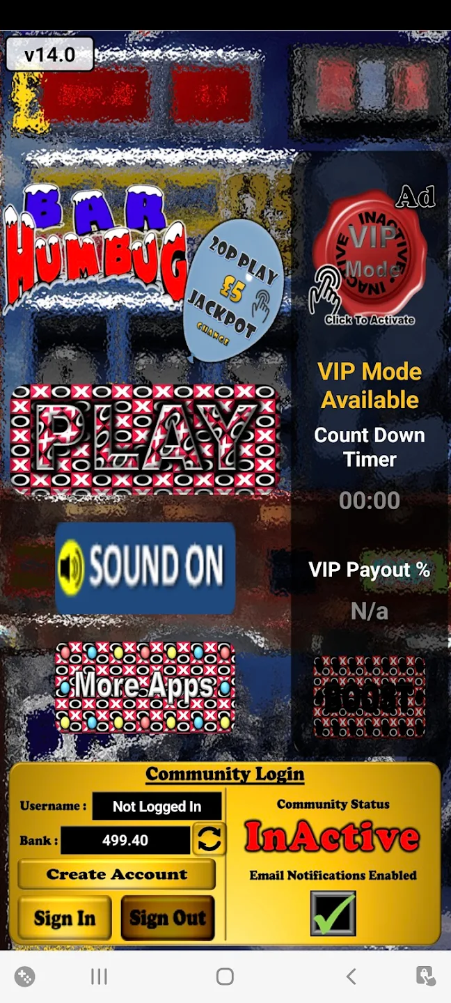 Bar Humbug Christmas Slot screenshot