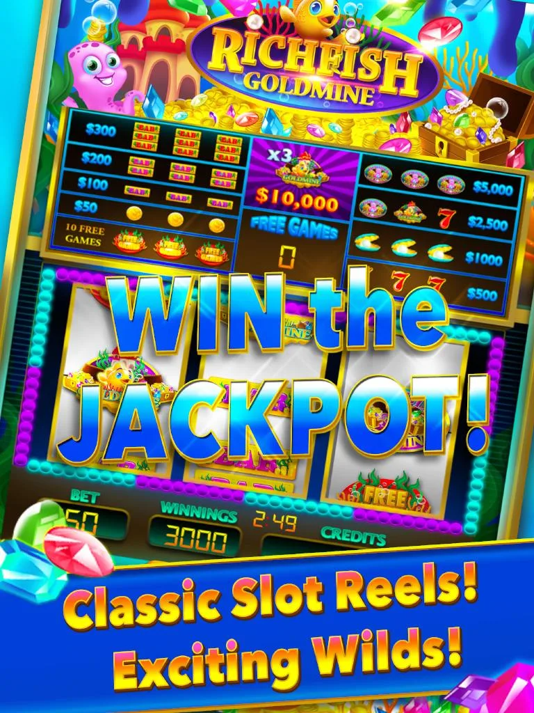 Rich Fish Gold Mine Vegas Slot screenshot