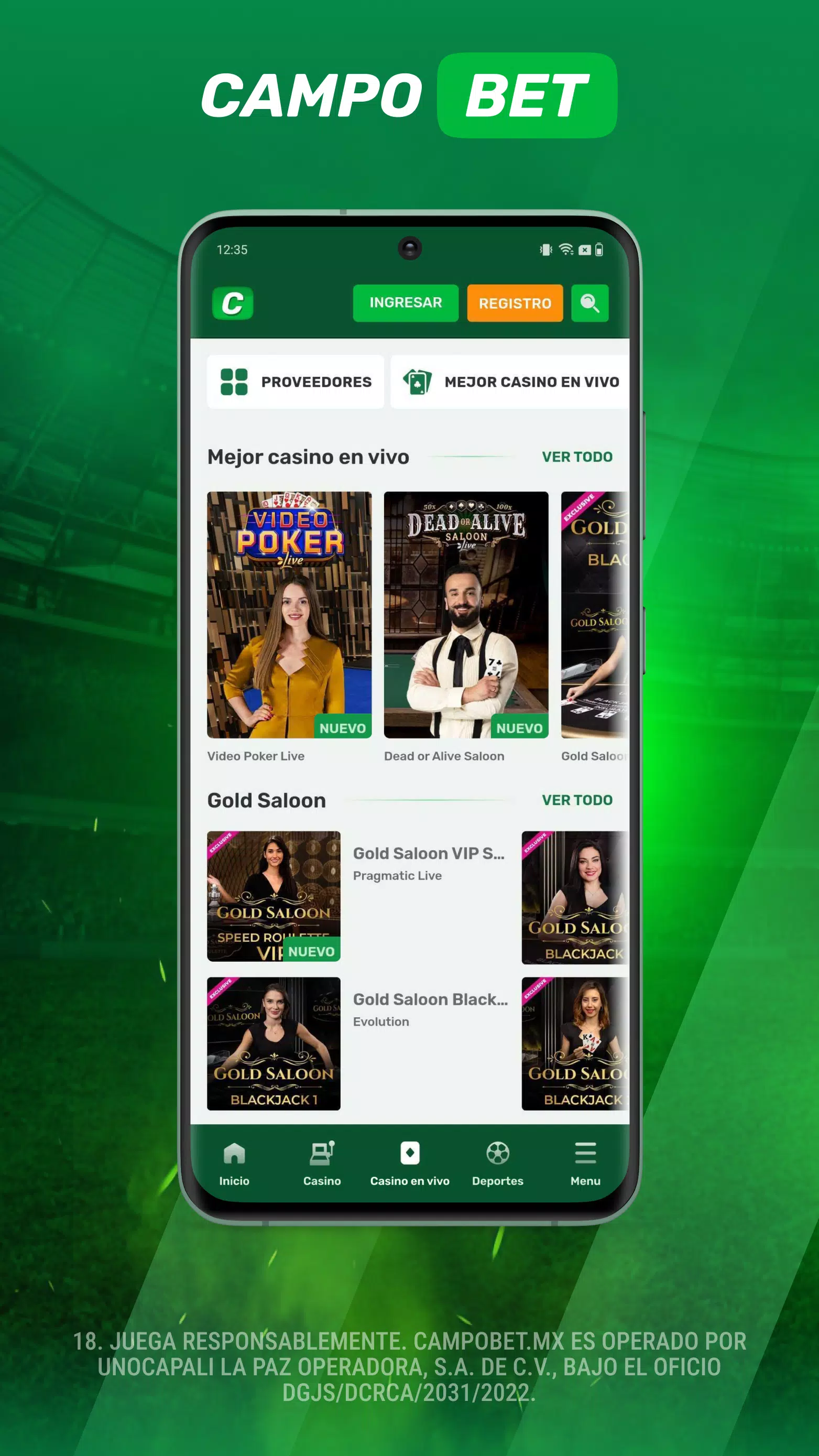 Campobet - Casino y Apuestas screenshot