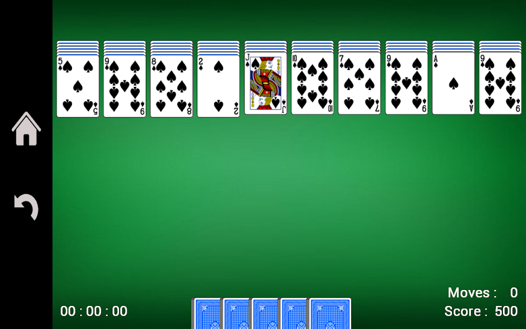Spider Solitaire screenshot