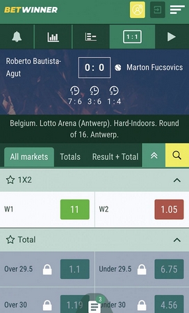 BetWinner APK screenshot