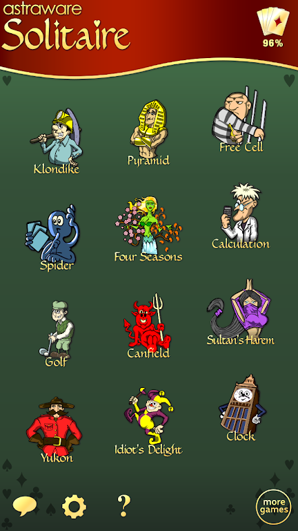Astraware Solitaire screenshot