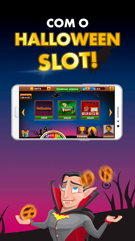 Halloween Caça Niquel e Bingo APK screenshot