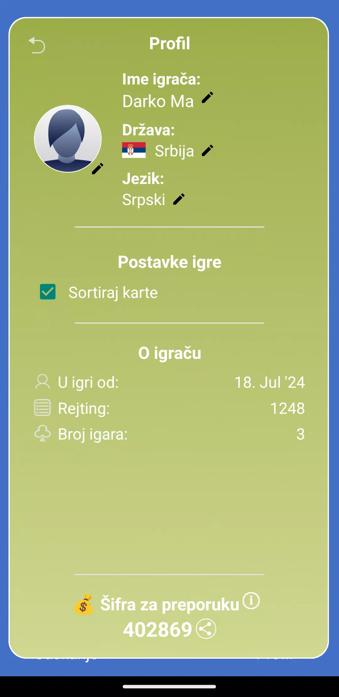 Mau King - Mau Mau card game screenshot