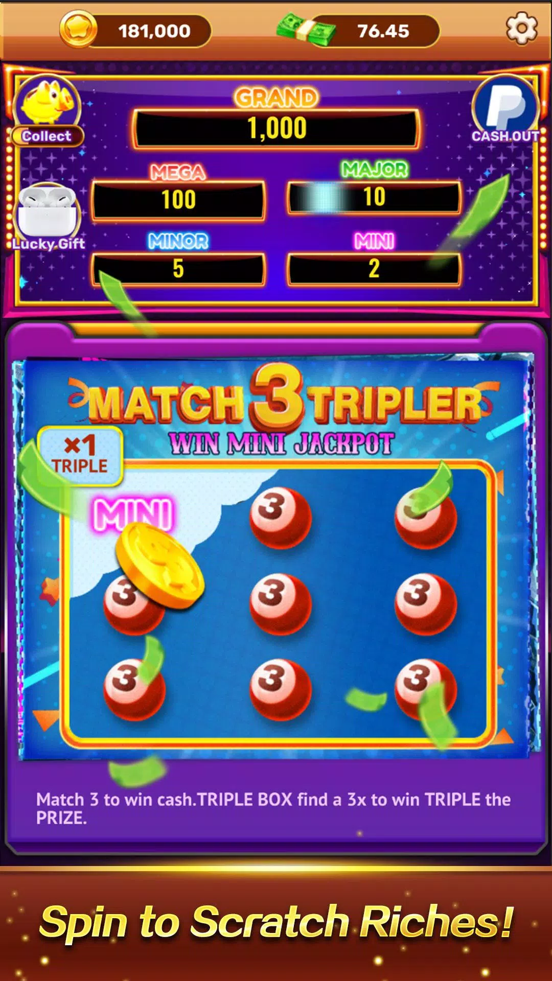 Mega Win Scratch screenshot