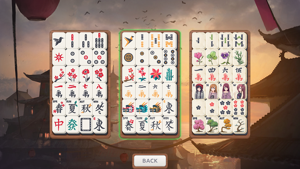 Mahjong Sakura - Oriental Mahjong Set screenshot