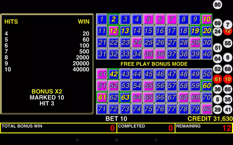Keno Bonus Las Vegas Casino screenshot