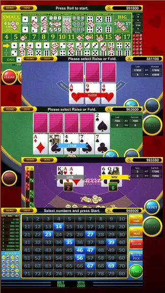 Roulette Slot Poker Keno Bingo screenshot