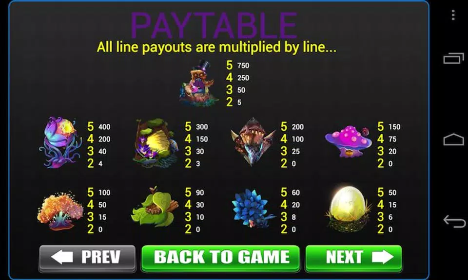 Magic Forest Slot Machine Game - Free Vegas Casino screenshot