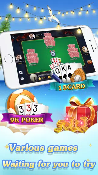 Chinese poker -13 poker screenshot