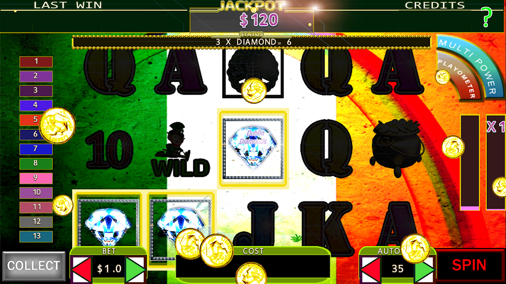 Dublin Diamonds Irish Slots screenshot