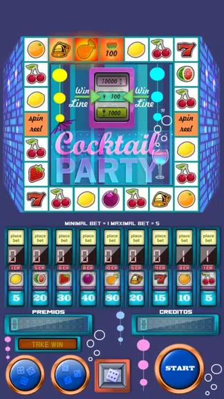 slot machine cocktail party APK screenshot