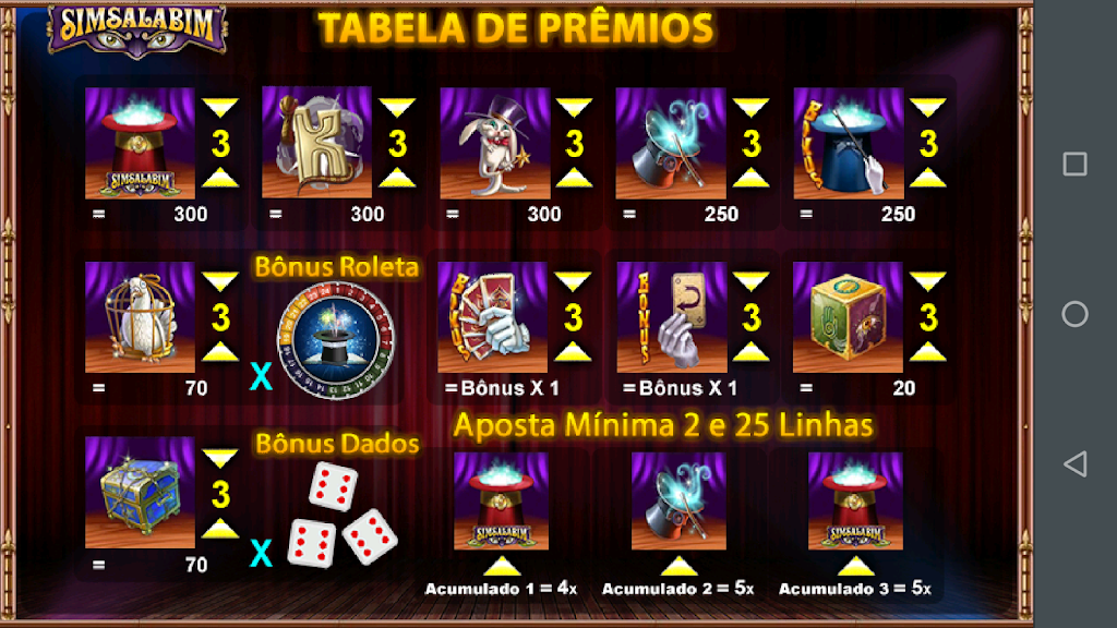 Simsalabim Caça Níquel Slot screenshot