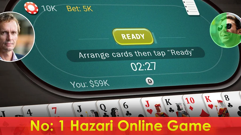 Hazari - 1000 Points Card Game screenshot