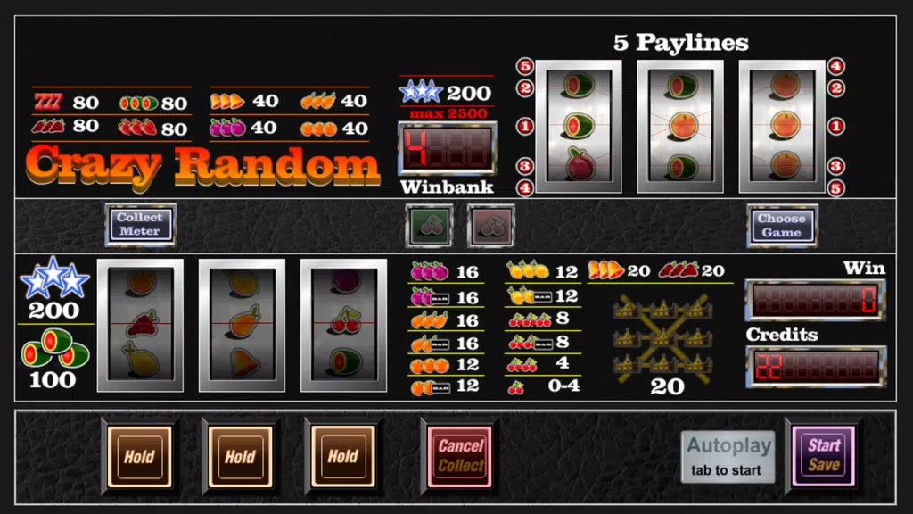 slot machine crazy random screenshot