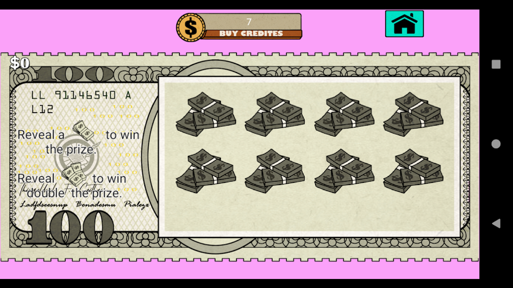 Lucky Lottery 777 Scratch screenshot