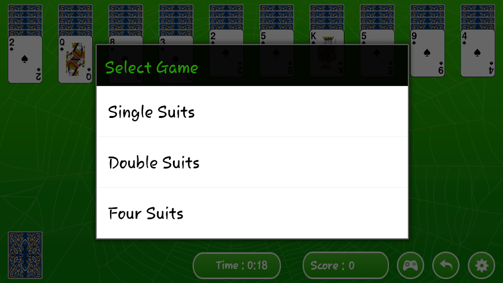 Solitario Spider screenshot