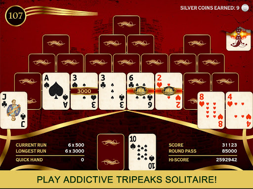 Towers Tri Peaks: Classic Pyramid Solitaire screenshot