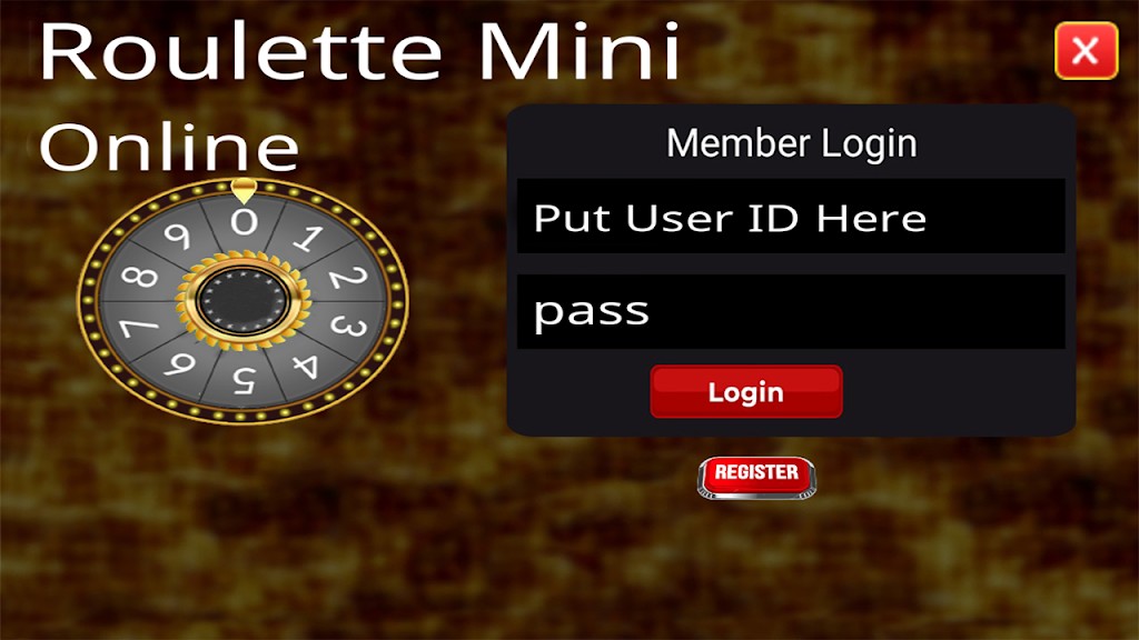 mini roulette machine screenshot