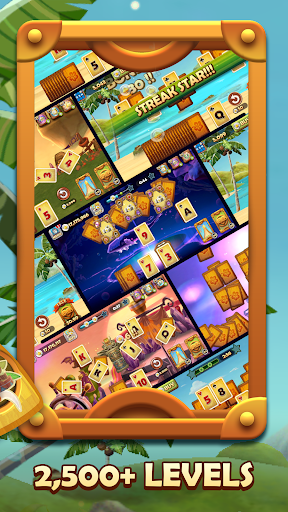 Tiki Solitaire TriPeaks screenshot